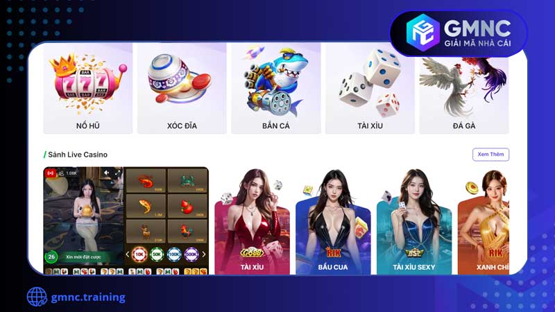 Nhà cái có nhiều game, đủ chiều các khách hàng khó tính nhất