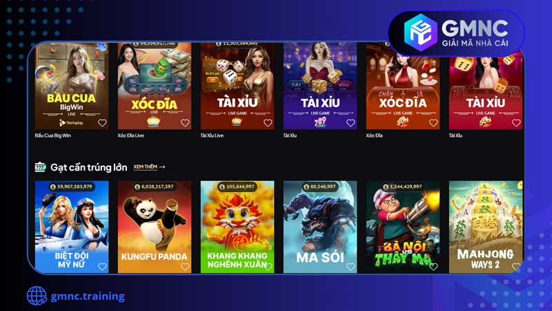Có đến 1000+ game ở Gem88