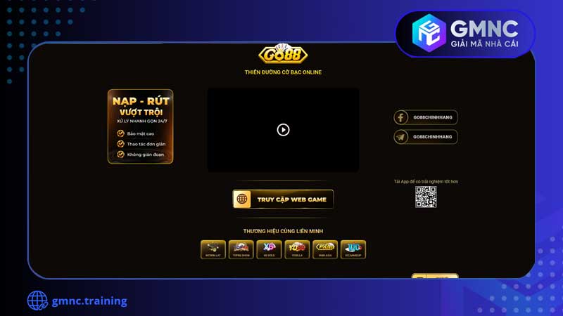 Giới thiệu các thông tin sơ lược về cổng game Go88