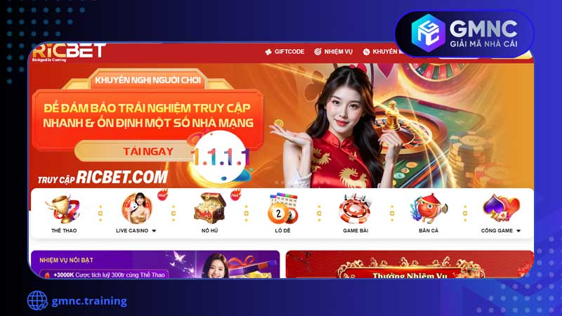 Giới thiệu tổng quát nhà cái Ricbet